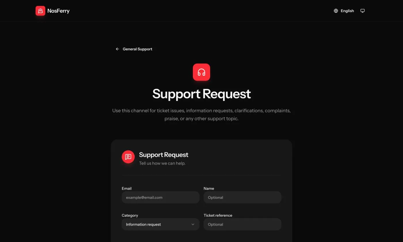 The general support form